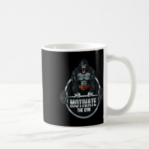Caneca De Café Motivar A Besta De Gorila Gym Workout Bodybuildin