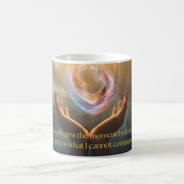 Caneca De Café Motivational and Inspirational Quote of Peace (Centro)