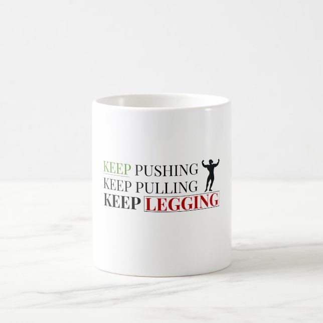 Caneca De Café Motivational Fitness Mug – Text-Based Gym Quote (Centro)