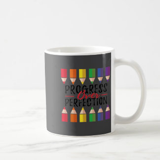 Caneca De Café Motivational Progress Over Perfection Back To Scho