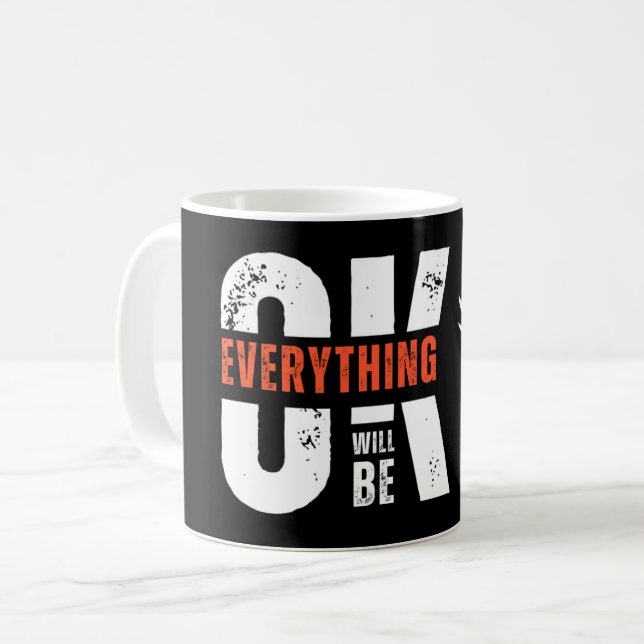 Caneca De Café Motivational Quote Coffee Mug (Frente Esquerda)