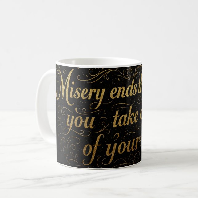 Caneca De Café Motivational Quote Mug (Frente Esquerda)
