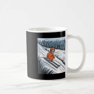 Caneca De Café Motivo de Crianças Esquando 