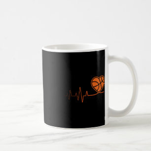 Caneca De Café Motivo desportivo de pulsação de basquete