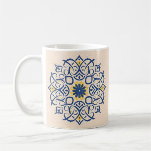 Caneca De Café motivo marroquino. mandala