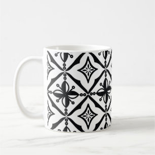 Caneca De Café Motivos batik indonésios com traços muito distin