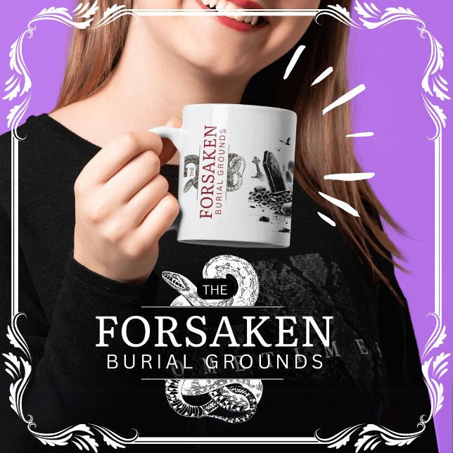 Caneca De Café Motivos De Enterramento Forsaken (The Forsaken Burial Grounds cover from The Beekeeper Store)