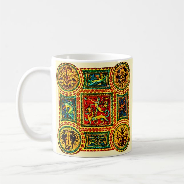 Caneca De Café Motivos de renascimento italianos (Esquerda)