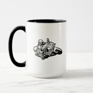 Caneca de café moto
