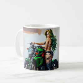 Caneca De Café Moto Babe