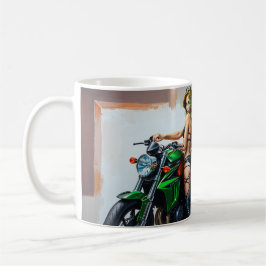 Caneca De Café Moto Babe
