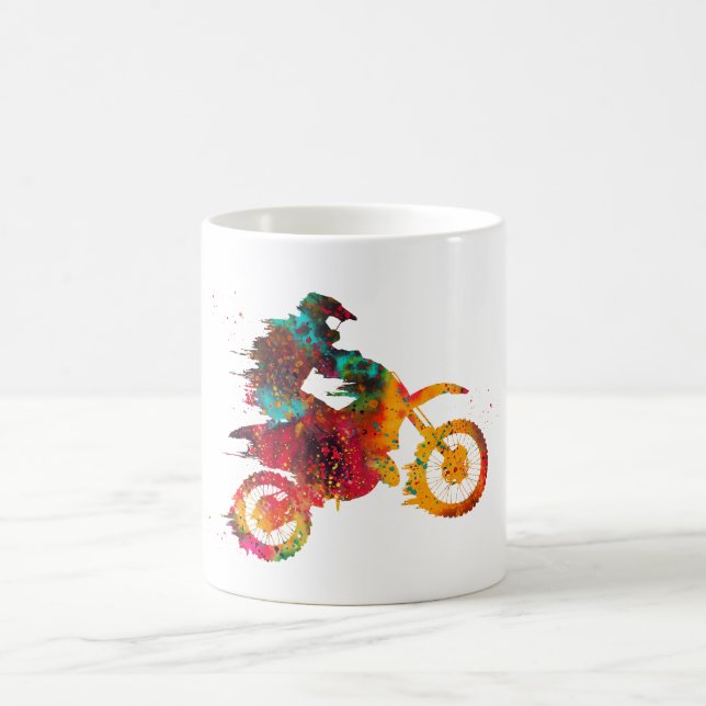 Caneca De Café Moto de Cross de Terra (Centro)