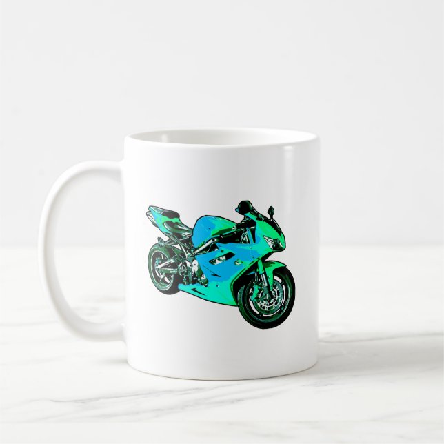 Caneca De Café Motocicleta (Esquerda)