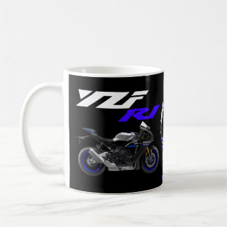 Caneca De Café Motocicleta Blue R1