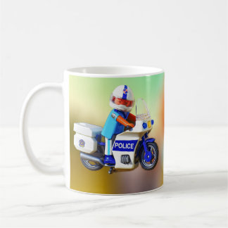 Caneca De Café Motocicleta da polícia