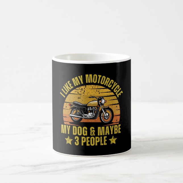 Caneca De Café Motocicleta de Cachorro (Centro)