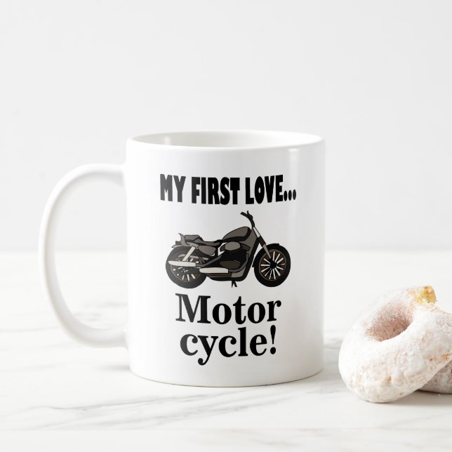 Caneca De Café Motocicleta de motociclista Rider Biker (Com Donut)