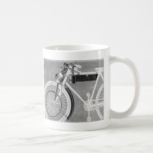 Caneca De Café Motocicleta de Werner, 1898 (Direita)