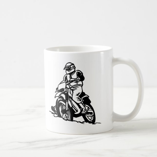 Caneca De Café Motocicleta do motocross (Direita)
