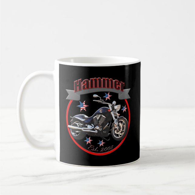 Caneca De Café Motocicleta Vitória Hammer Usa Star (Esquerda)