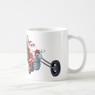 Caneca De Café motociclista Papai Noel da motocicleta