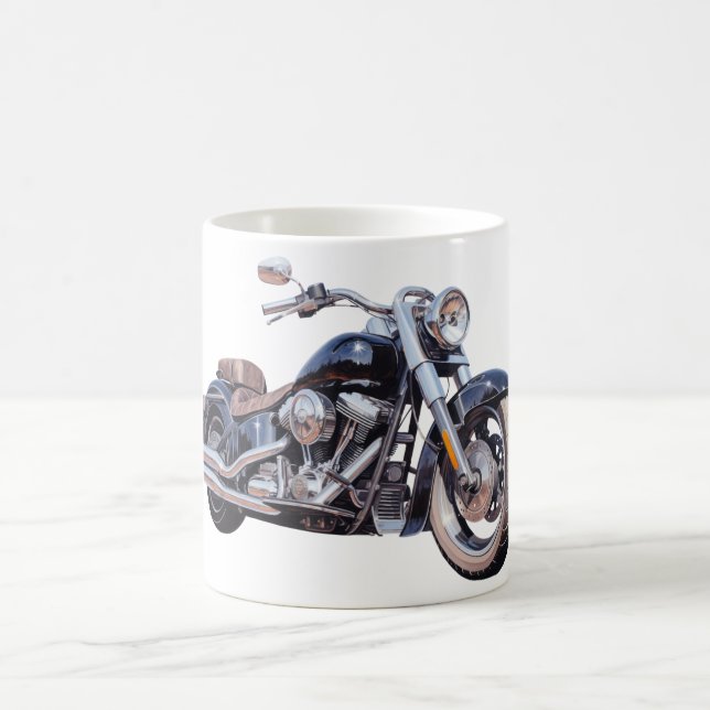 Caneca De Café Motociclo de aquarelas (Centro)