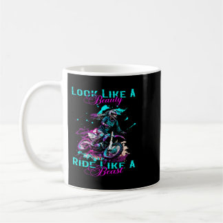 Caneca De Café Motocross Dirt Bike Girl 2 Parece Uma Bela Corrida