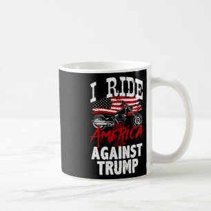 Caneca De Café Motoqueiro Anti Trump Pró Democracia Resistir Cont