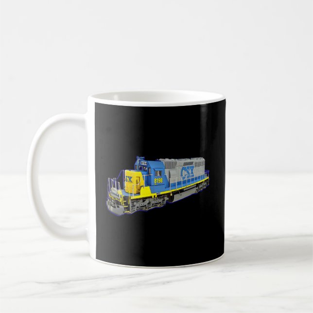 Caneca De Café Motor Csx Do Comboio De Mercadorias (Esquerda)