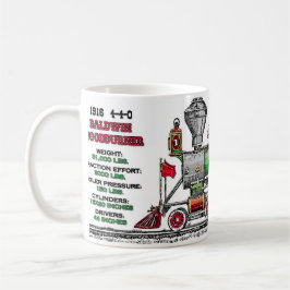 Caneca De Café Motor de vapor de Baldwin