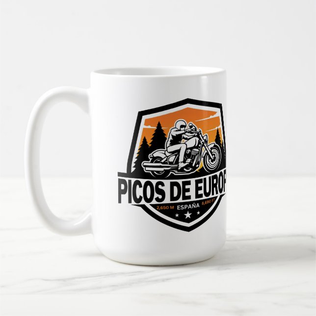 Caneca De Café Motor Picos de Europa Spanish Cantabrian (Esquerda)