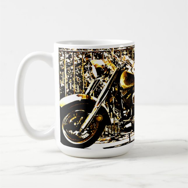 Caneca De Café Motorbike in Ancient Valbonne France  (Esquerda)