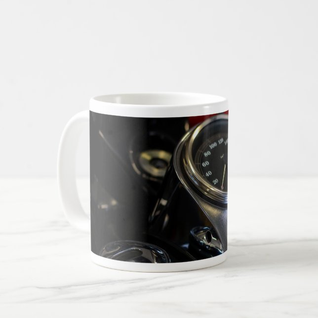 Caneca De Café Motorcicleta Biker Rider (Frente Esquerda)