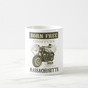Caneca De Café Motorcycle Massachusetts, Choppers Gratuitos, nasc