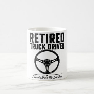 Caneca De Café Motorista de Caminhão Aposentado café - Finalmente