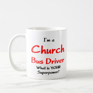 Caneca De Café motorista de ônibus da igreja