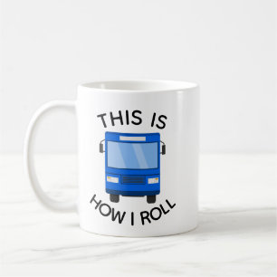 Caneca De Café Motorista de Ônibus Divertido da Cidade É Assim qu