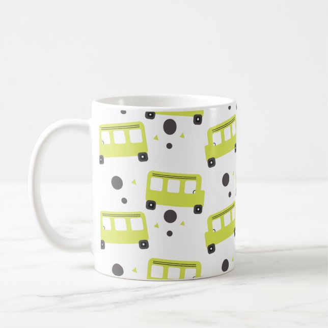 Caneca De Café Motorista de Ônibus Escolar Confete Amarelo Educac (Esquerda)