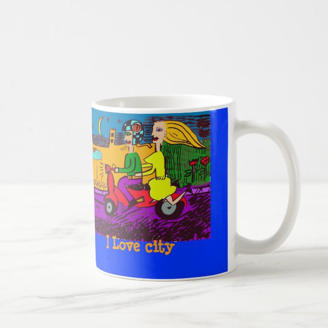 Caneca De Café Motoristas Ciudad (Direita)