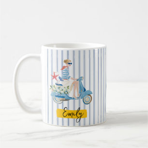 Caneca De Café Motorscooter Costeiro
