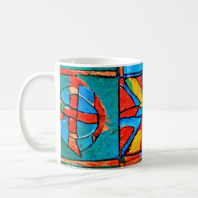 Caneca De Café Motoses, sinais e símbolos Berber Amazigh, abstrat (Esquerda)