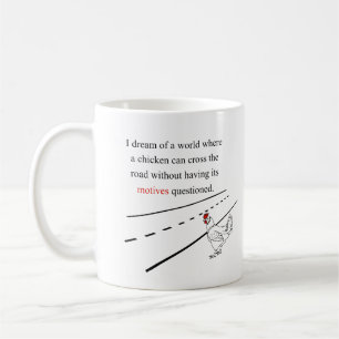 Caneca De Café Motriz da galinha questionados