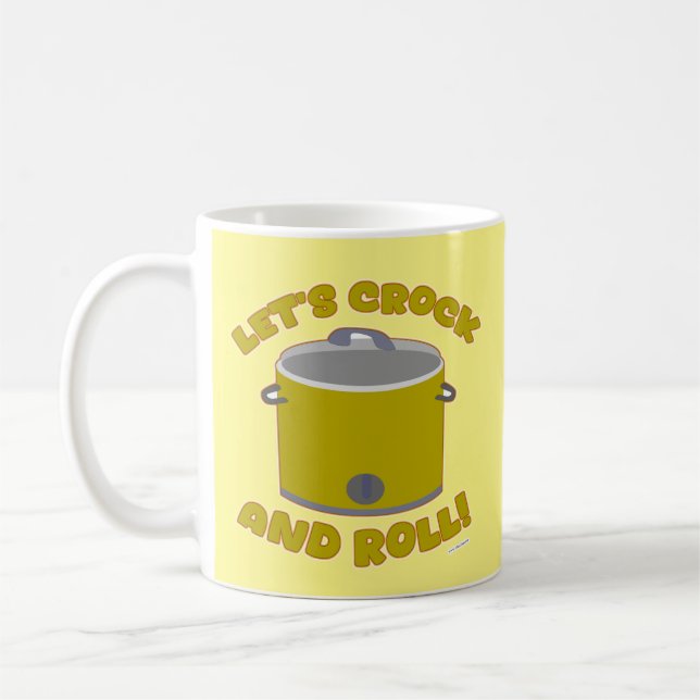 Caneca De Café Motto Crock E Roll Cooker Art (Esquerda)