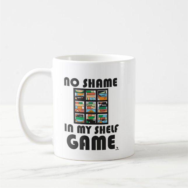 Caneca De Café Motto Jogo Diversão de Jogos sem Vergonha (Esquerda)