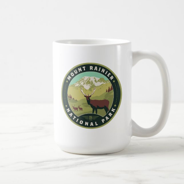 Caneca De Café Mount Rainier National Park (Direita)