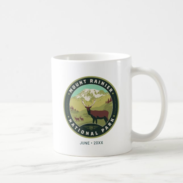 Caneca De Café Mount Rainier National Park (Direita)