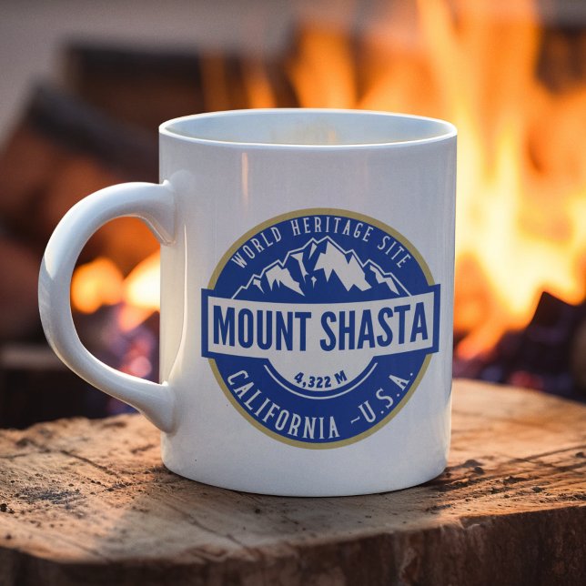 Caneca De Café Mount Shasta California Beautiful Landscape (Criador carregado)