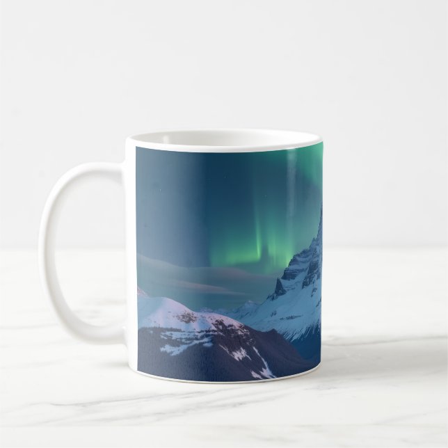 Caneca De Café Mountain Aurora Borealis (Esquerda)
