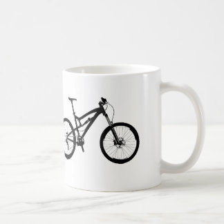 Caneca De Café Mountain bike - preto no branco