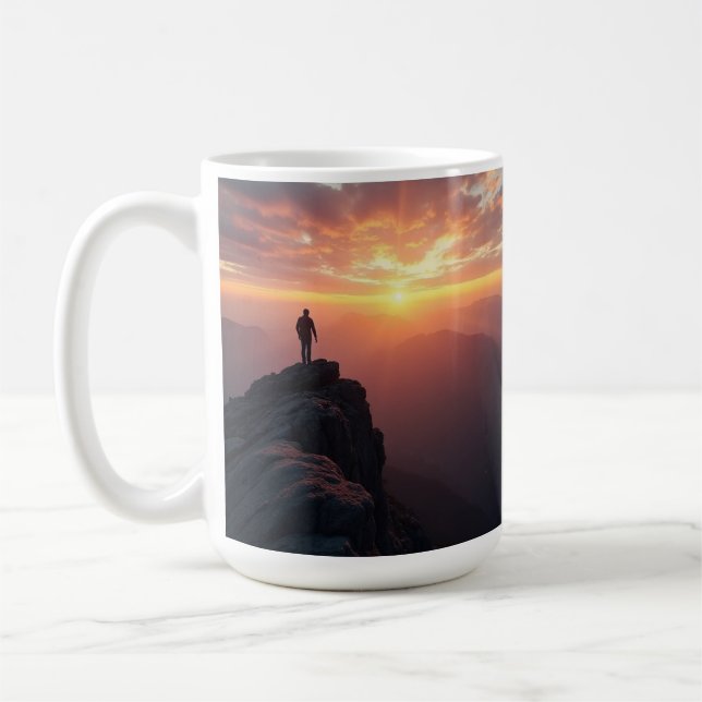 Caneca De Café #MountainAdventure #SunriseMagic #NatureLovers #Ou (Esquerda)